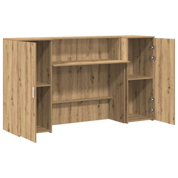 Empfangstheke Artisan-Eiche 180x50x103,5 cm Holzwerkstoff