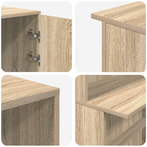 Empfangstheke Sonoma-Eiche 180x50x103,5 cm Holzwerkstoff