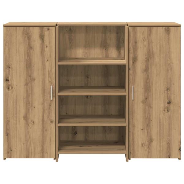 Empfangstheke Artisan-Eiche 135x50x103,5 cm Holzwerkstoff