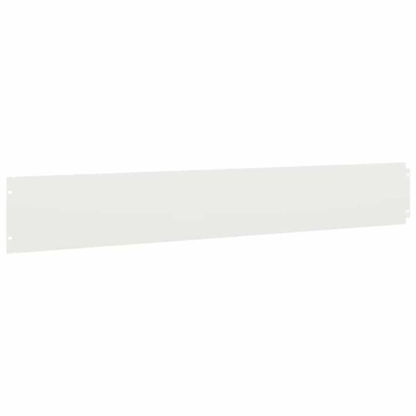 Rasenkanten 50 Stk. Weiß 15x103 cm Kaltgewalzter Stahl