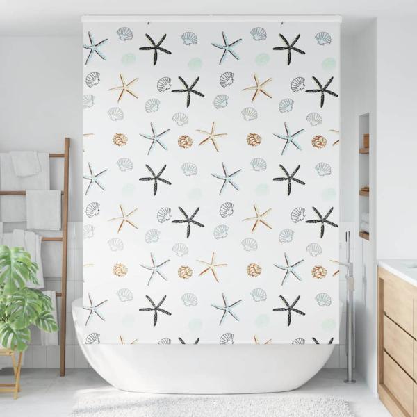 Duschrollo mit Kassette 150x240 cm Stoffbreite 146 cm
