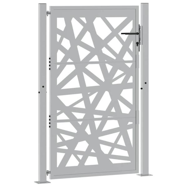 Gartentor 105x155 cm Wetterfester Stahl Lichtdesign