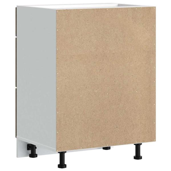 Küchen-Unterschrank Lucca Braun Eichen-Optik Holzwerkstoff