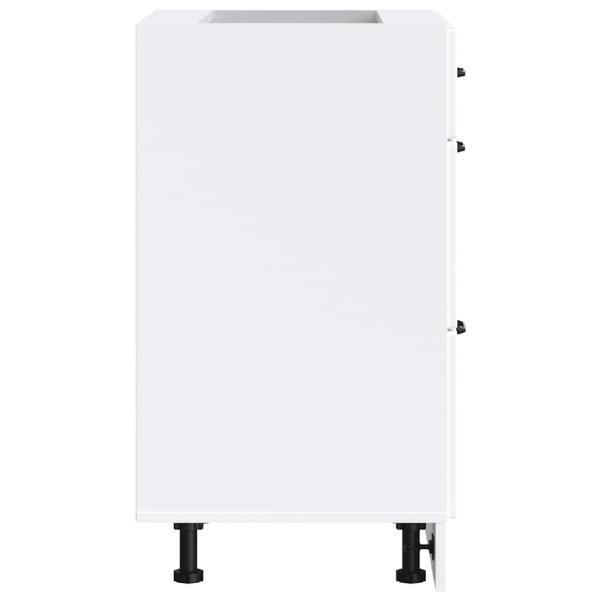 Küchen-Unterschrank Lucca Weiß Holzwerkstoff