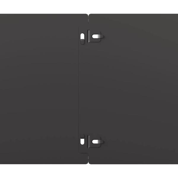 Rasenkanten 10 Stk. Schwarz 20x103 cm Kaltgewalzter Stahl