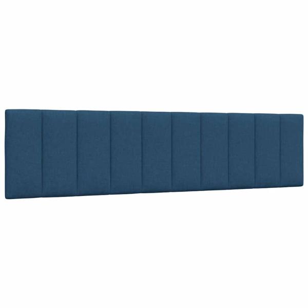 Bettgestell ohne Matratze Blau 200x200 cm Stoff