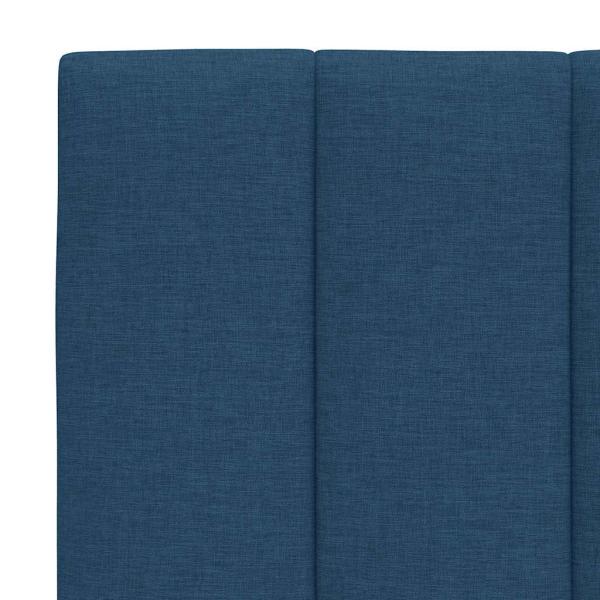 Bettgestell ohne Matratze Blau 180x200 cm Stoff