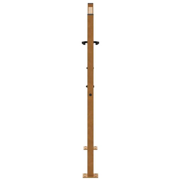 Gartentor 105x105 cm Wetterfester Stahl Spurendesign