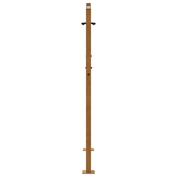 Gartentor 105x130 cm Wetterfester Stahl Kreuz-Design