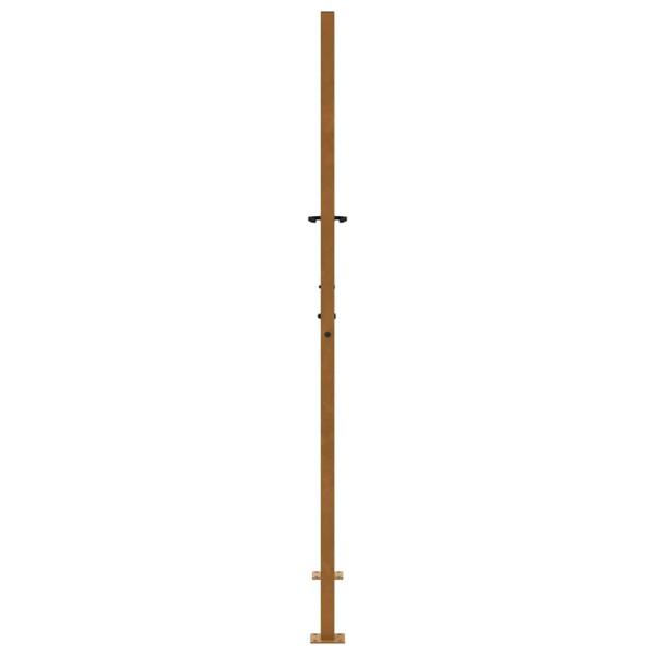 Gartentor 105x180 cm Wetterfester Stahl Kreuz-Design