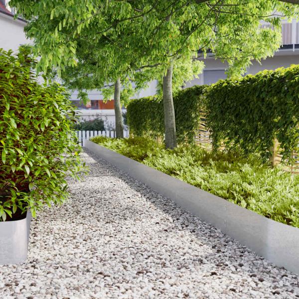 ARDEBO.de - Rasenkanten 10 Stk. 25x103 cm Verzinkter Stahl