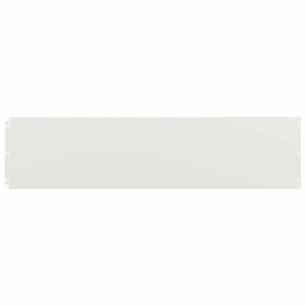 Rasenkanten 10 Stk. Weiß 25x103 cm Kaltgewalzter Stahl