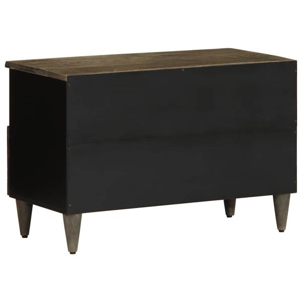 ARDEBO.de - TV-Schrank Hellgrau 70x33,5x46 cm Massivholz Mango