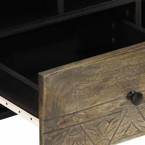 TV-Schrank 100x33x46 cm Massivholz Mango