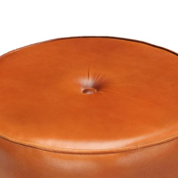 Barhocker 2 Stk. Braun Raues Mangoholz und Echtleder