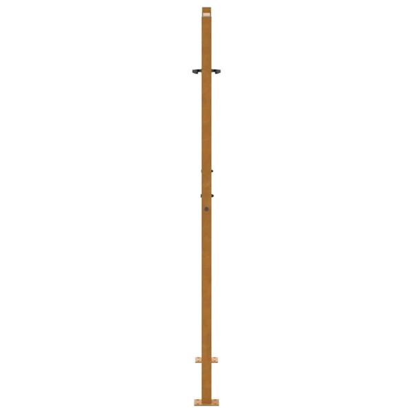 Gartentor 105x155 cm Wetterfester Stahl Wellen-Design