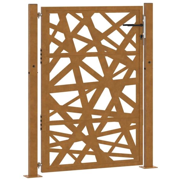 Gartentor 105x130 cm Wetterfester Stahl Lichtdesign