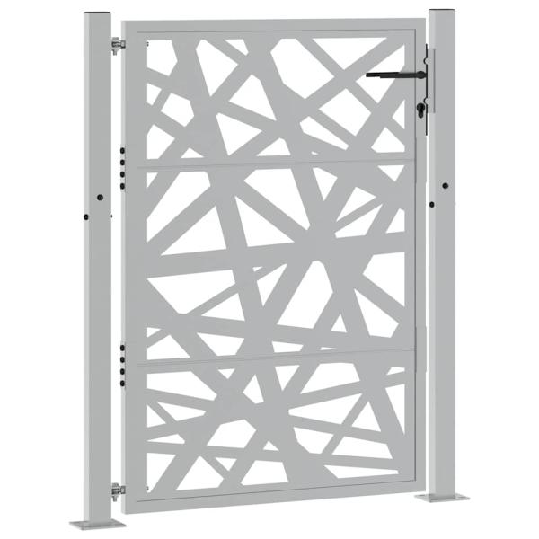 Gartentor 105x130 cm Wetterfester Stahl Lichtdesign