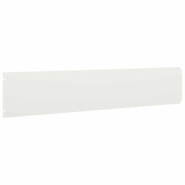 Rasenkanten 10 Stk. Weiß 20x103 cm Kaltgewalzter Stahl