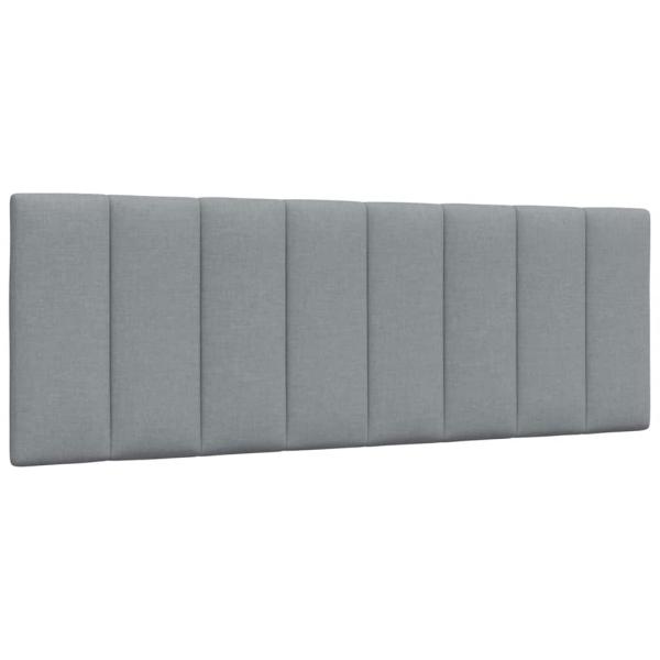 Bettgestell ohne Matratze Hellgrau 140x190 cm Stoff