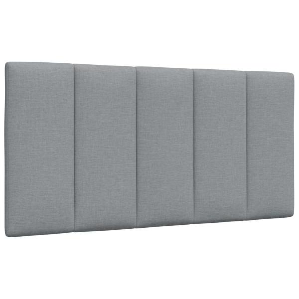 Bettgestell ohne Matratze Hellgrau 100x200 cm Stoff