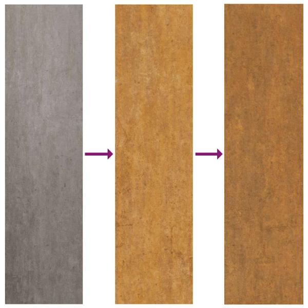 Gartentor 105x105 cm Wetterfester Stahl Blatt-Design