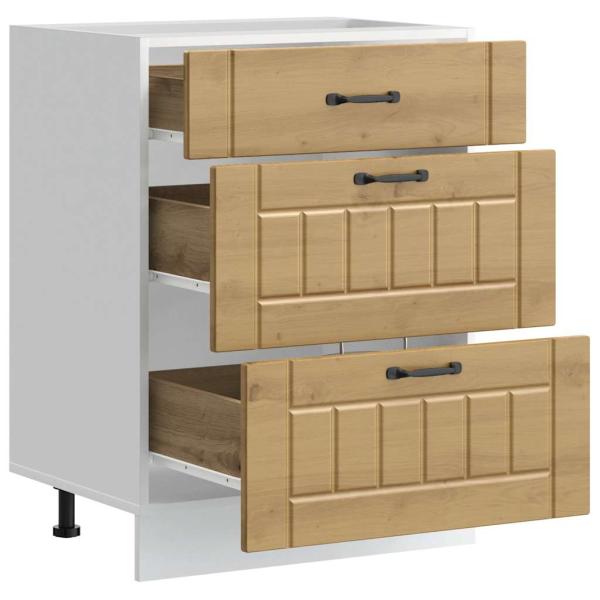 Küchen-Unterschrank Lucca Artisan-Eiche Holzwerkstoff