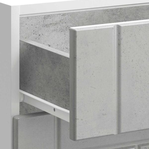 Küchen-Unterschrank Lucca Betongrau Holzwerkstoff