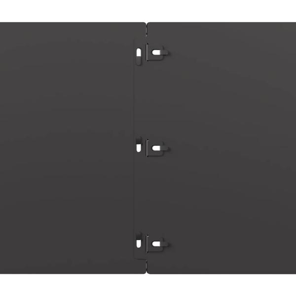 Rasenkanten 10 Stk. Schwarz 25x103 cm Kaltgewalzter Stahl