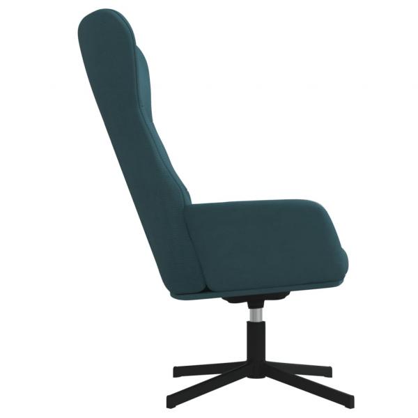 Relaxsessel Blau Samt