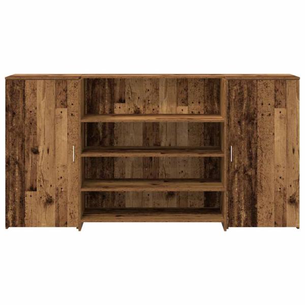 Empfangstheke Altholz-Optik 200x50x103,5 cm Holzwerkstoff