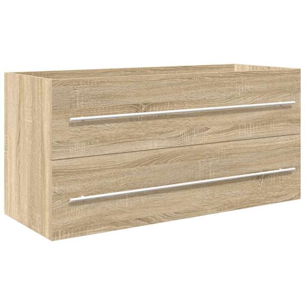 2-tlg. Badmöbel-Set Sonoma-Eiche Holzwerkstoff