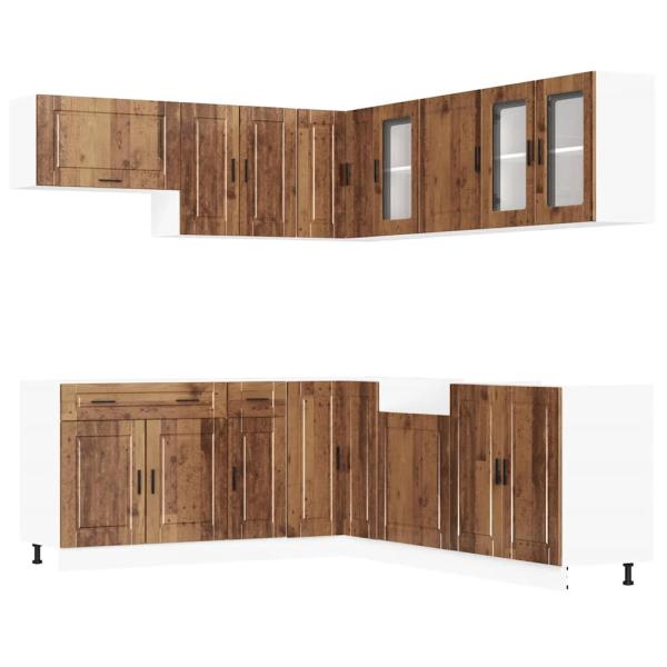 11-tlg. Küchenschrank-Set Porto Altholz-Optik Holzwerkstoff