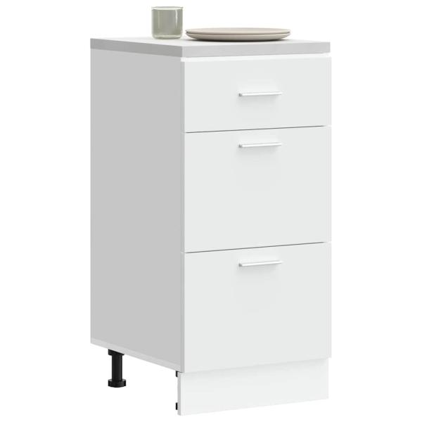 ARDEBO.de - Unterschrank Weiß 40x46x81,5 cm Holzwerkstoff