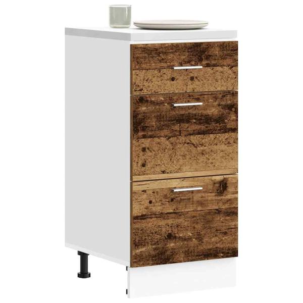 ARDEBO.de - Unterschrank Altholz-Optik 40x46x81,5 cm Holzwerkstoff