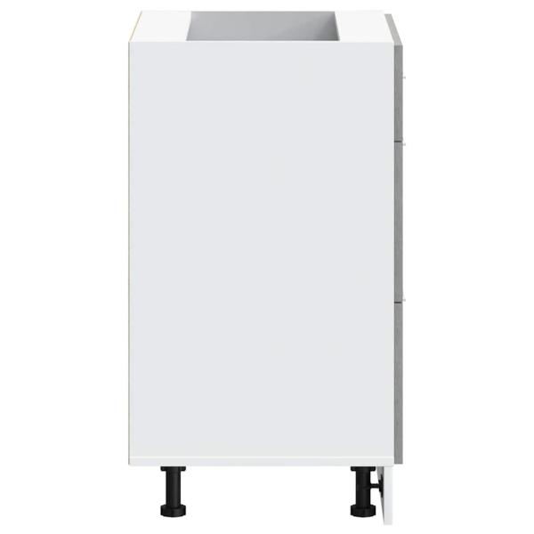 Küchenunterschrank Betongrau Holzwerkstoff