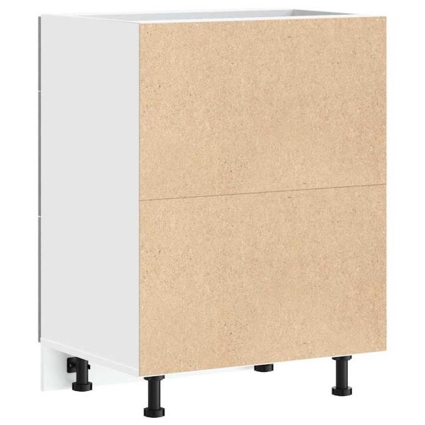 Küchenunterschrank Betongrau Holzwerkstoff