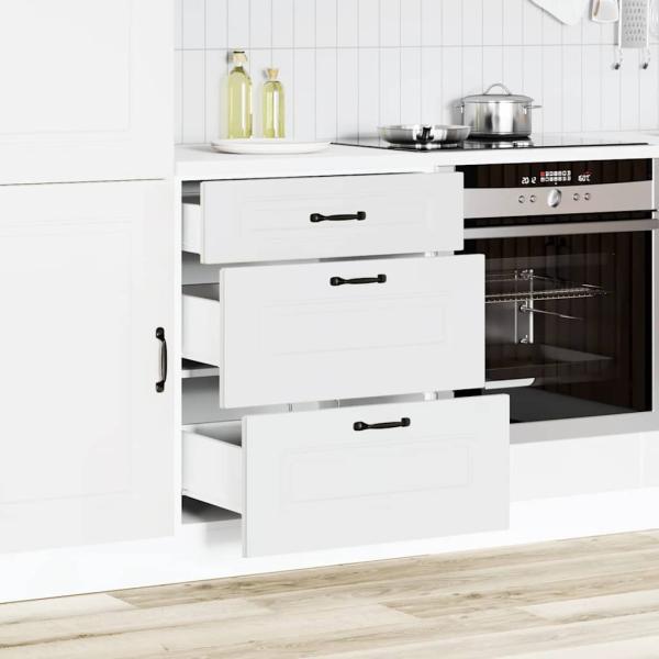 Küchenunterschrank Kalmar Weiß Holzwerkstoff