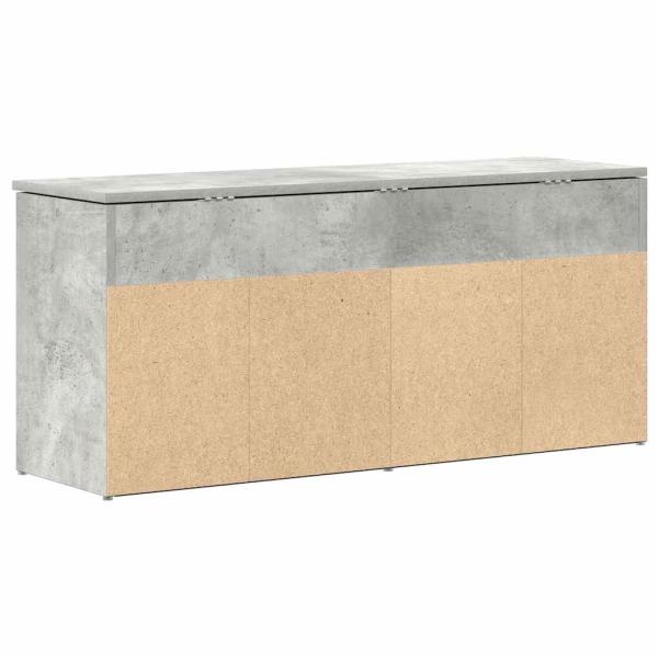 Schuhbank Betongrau 102x30,5x45 cm Holzwerkstoff
