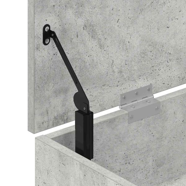 Schuhbank Betongrau 102x30,5x45 cm Holzwerkstoff