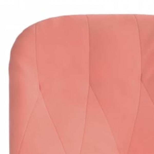 Relaxsessel mit Hocker Rosa Samt