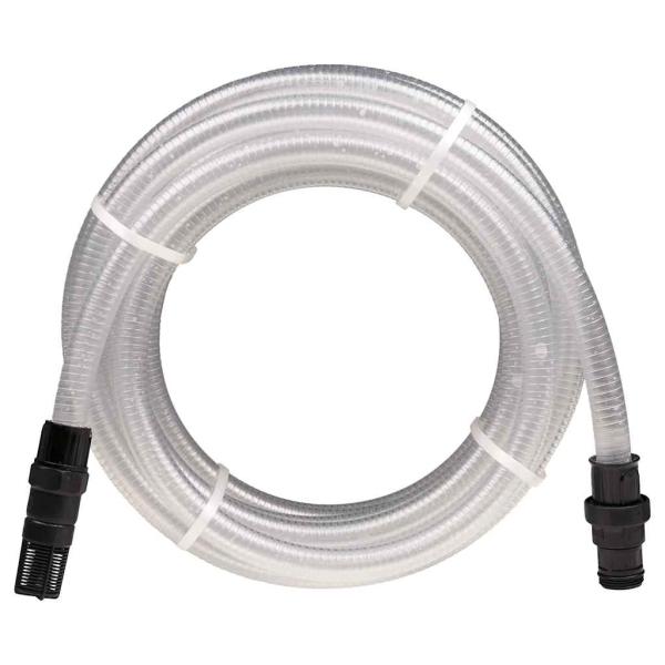 ARDEBO.de - Saugschlauch mit PVC-Anschlüssen Transparent 1" 10 m PVC