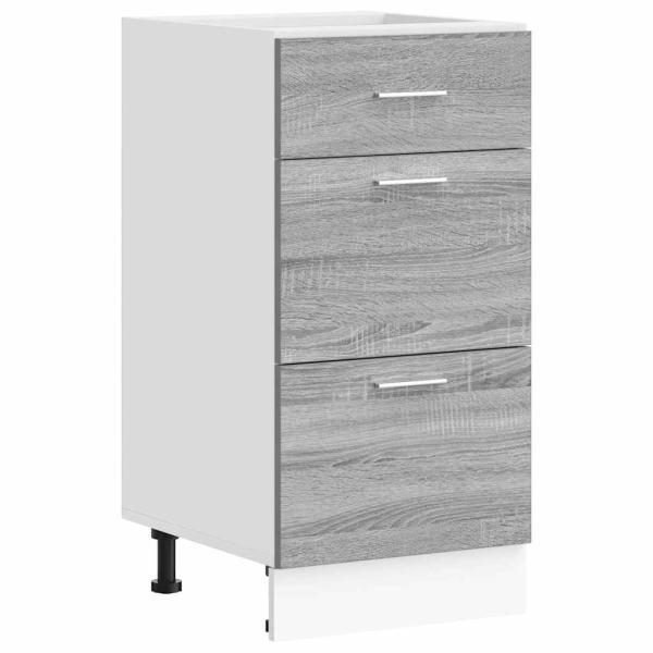 Unterschrank Grau Sonoma 40x46x81,5 cm Holzwerkstoff