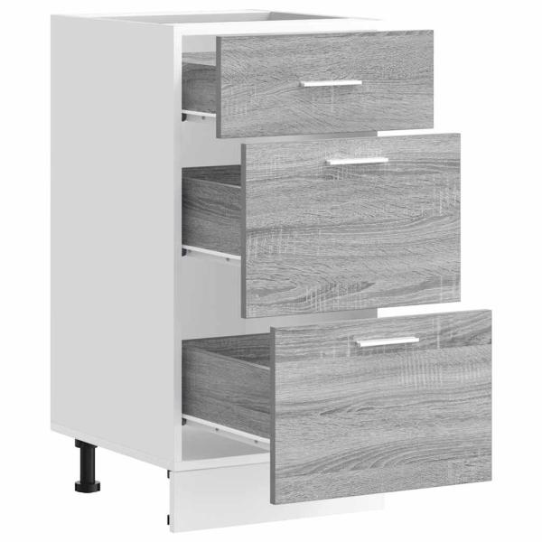 Unterschrank Grau Sonoma 40x46x81,5 cm Holzwerkstoff