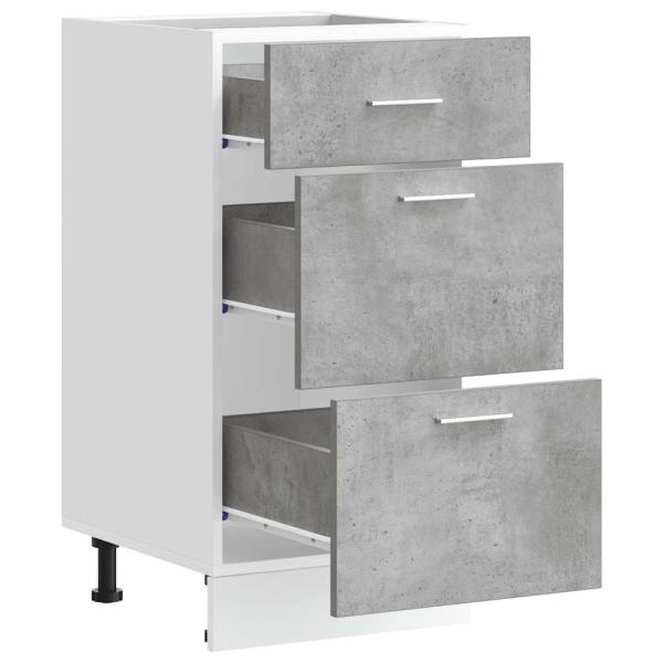 Unterschrank Lyon Betongrau 40x46x81,5 cm Holzwerkstoff