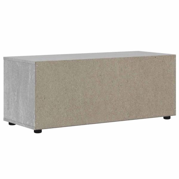 TV-Schrank VISNES Betongrau 100x40x38 cm Holzwerkstoff
