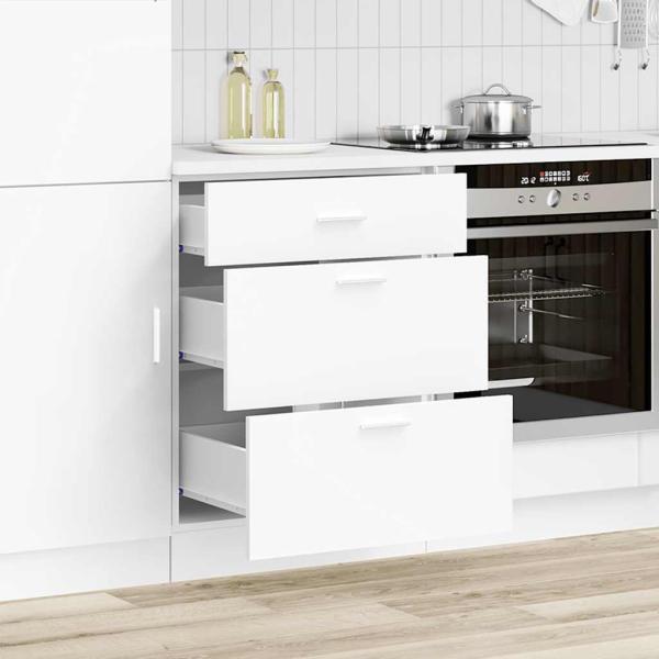 Küchenunterschrank Weiß Holzwerkstoff