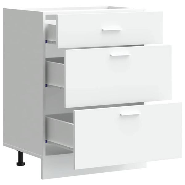 Küchenunterschrank Weiß Holzwerkstoff