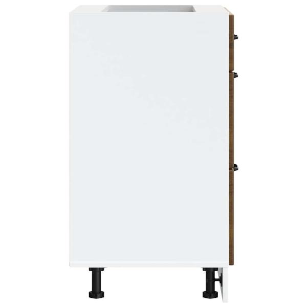 Küchenunterschrank Kalmar Braun Eichen-Optik Holzwerkstoff