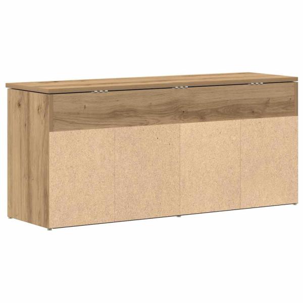 Schuhbank Artisan-Eiche 102x30,5x45 cm Holzwerkstoff
